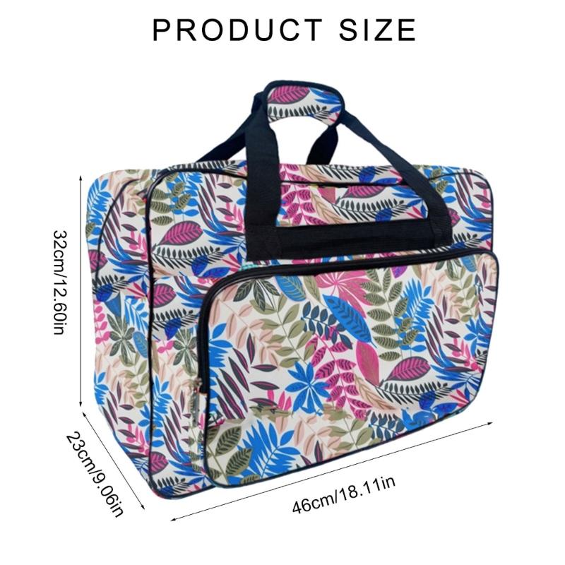 Multipurpose Sewing Machine Bag Spacious Sturdy Nylon Organizers with Handle for Easy Transport with Vibranting Color