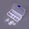 10 Slots Plastic Storage Organizer Container Jewelry Organizer Box with Adjustable Dividers for Beads Crafts Jewelry DIY