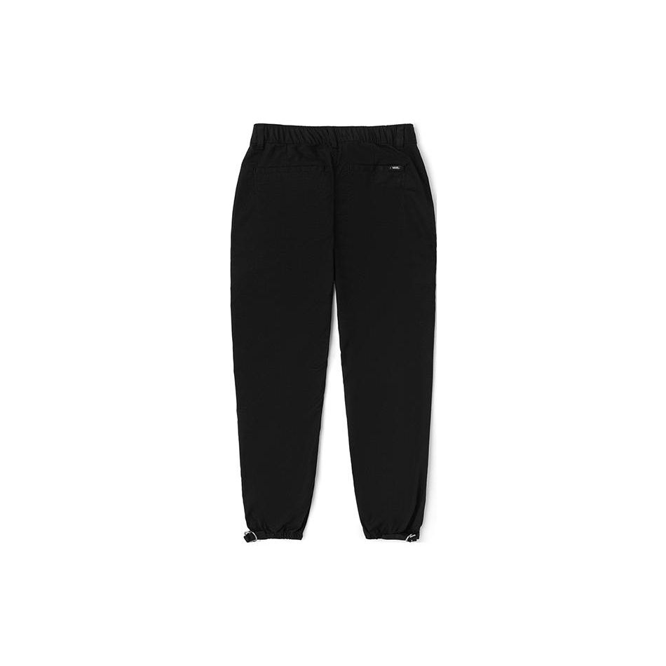 Vans Solid Color Elastic Waist Cuffed Sweatpants Women Bottoms Black VN0A5LJEBLK