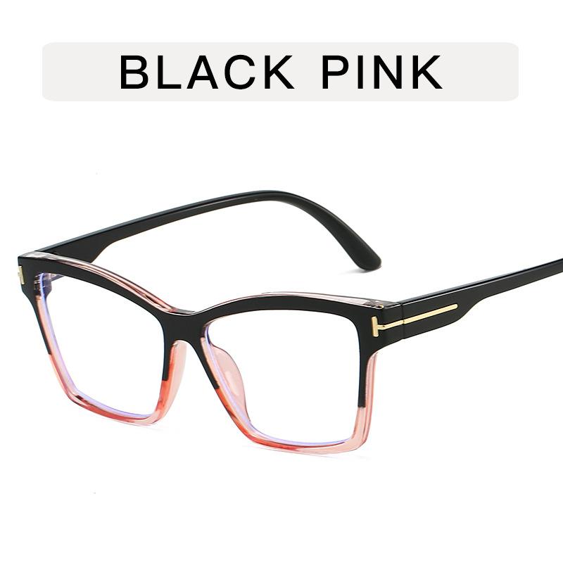New Anti Blue Light Glasses for Women Fashionable Cat Eye Decoration Eyeglass for Men Simple Retro Eyewear Frame