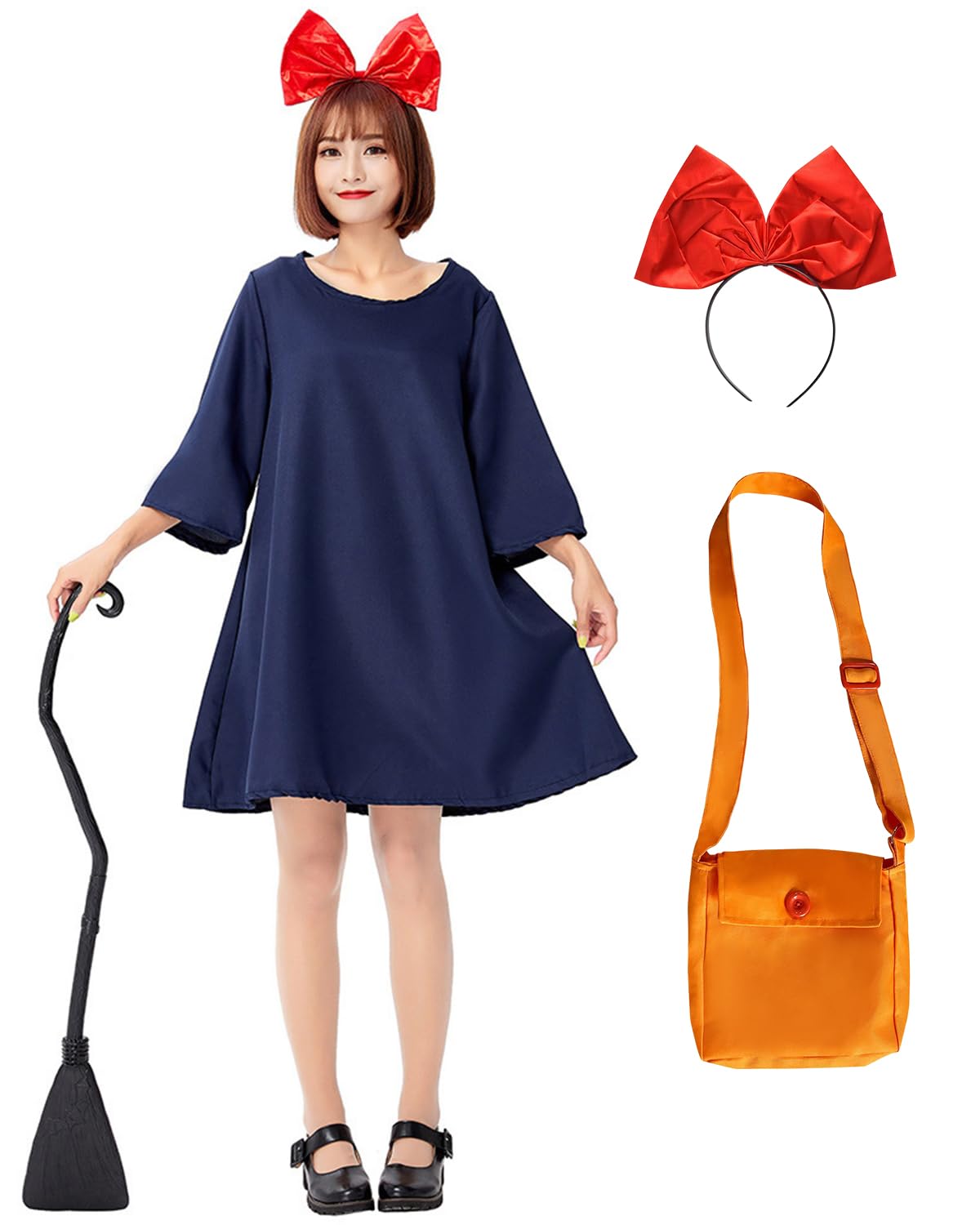 

Halloween Cosplay Delivery Service Kiki Costume for Stage Performance Cultural School Festival Outfit [akaien] Kiki s Women, Outfit, Festival,