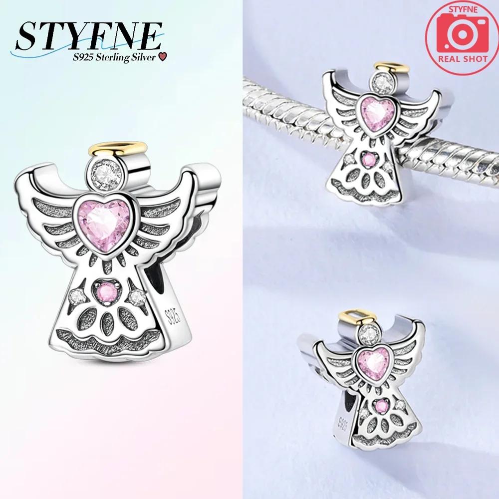 Authentic Charm Angelic Boy Girl Blue Wings Stars Infinite Charm Bead Charms Bead Charms Compatible With Bracelets Copper Women Diy Fine Gift Accessor