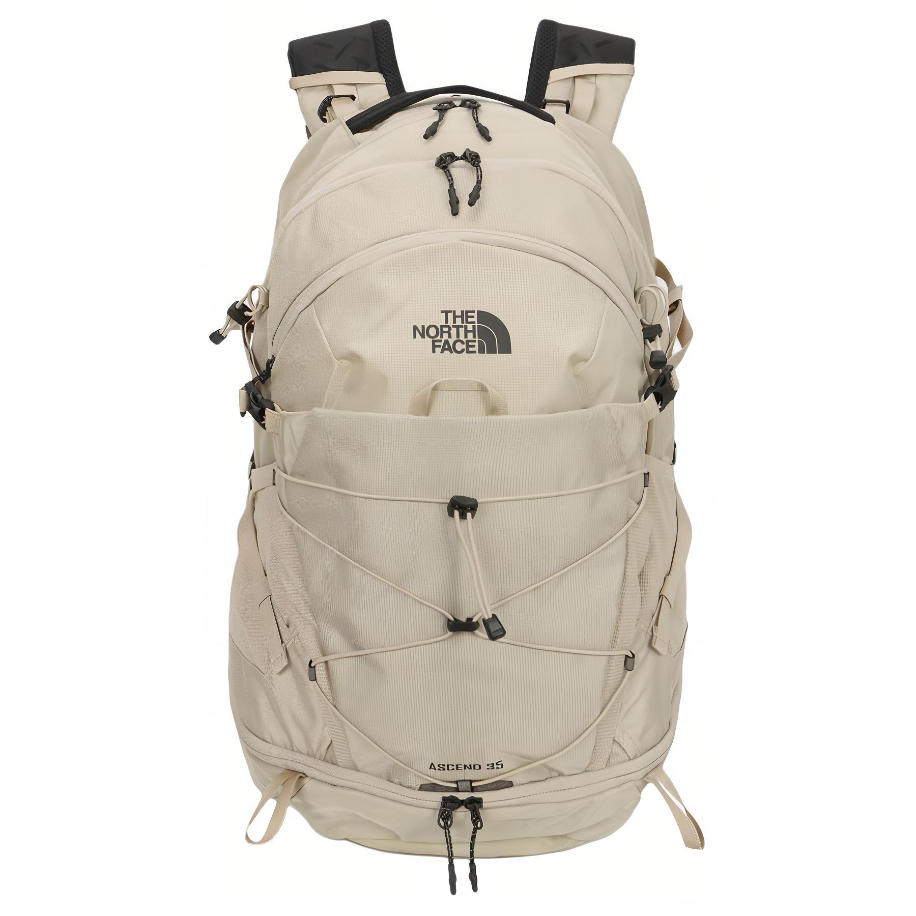 

The North Face 35L Ascend Brand Logo Zipper Closure Climbing Backpack Unisex Backpack Light-Brown NM2SQ58B Light Umber