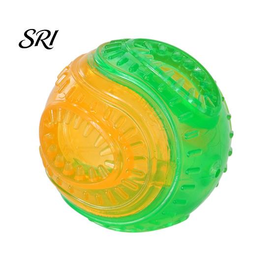 Puppy Teething Toy Dog Food Leakage Chew Ball Bite Resistant Pet Treat Dispensing Squeaky Interactive Boredom Enrichment Safe