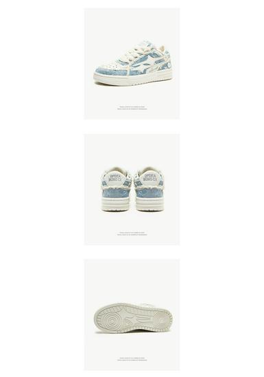 Zapatillas Casuales Unisex de Tela para Tabla con Lavado de Moda Estilo Coreano Transpirables