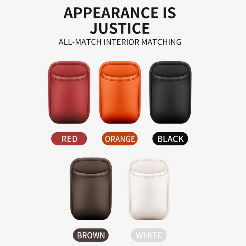 Back Seat Cup Holders PU Back Seat Organizer Spill-Proof Wear Resistant Multifunctional Vehicle Storage For Water Bottle