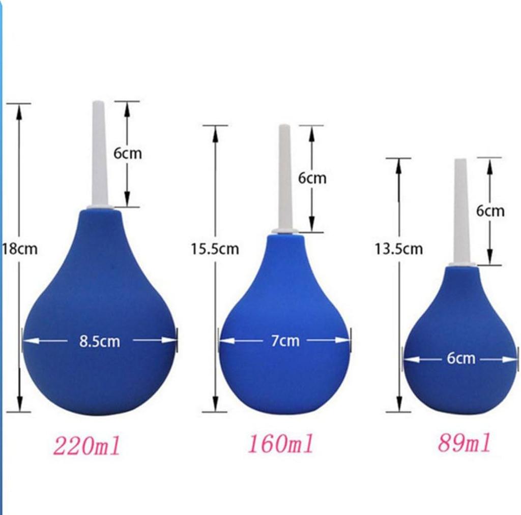Silicone Anal Cleaner Safe Rectal Syringe Flow Douche Enema Colon Vaginal Anal Toy Cleaning Tool Lesbian and Gay Adult Products