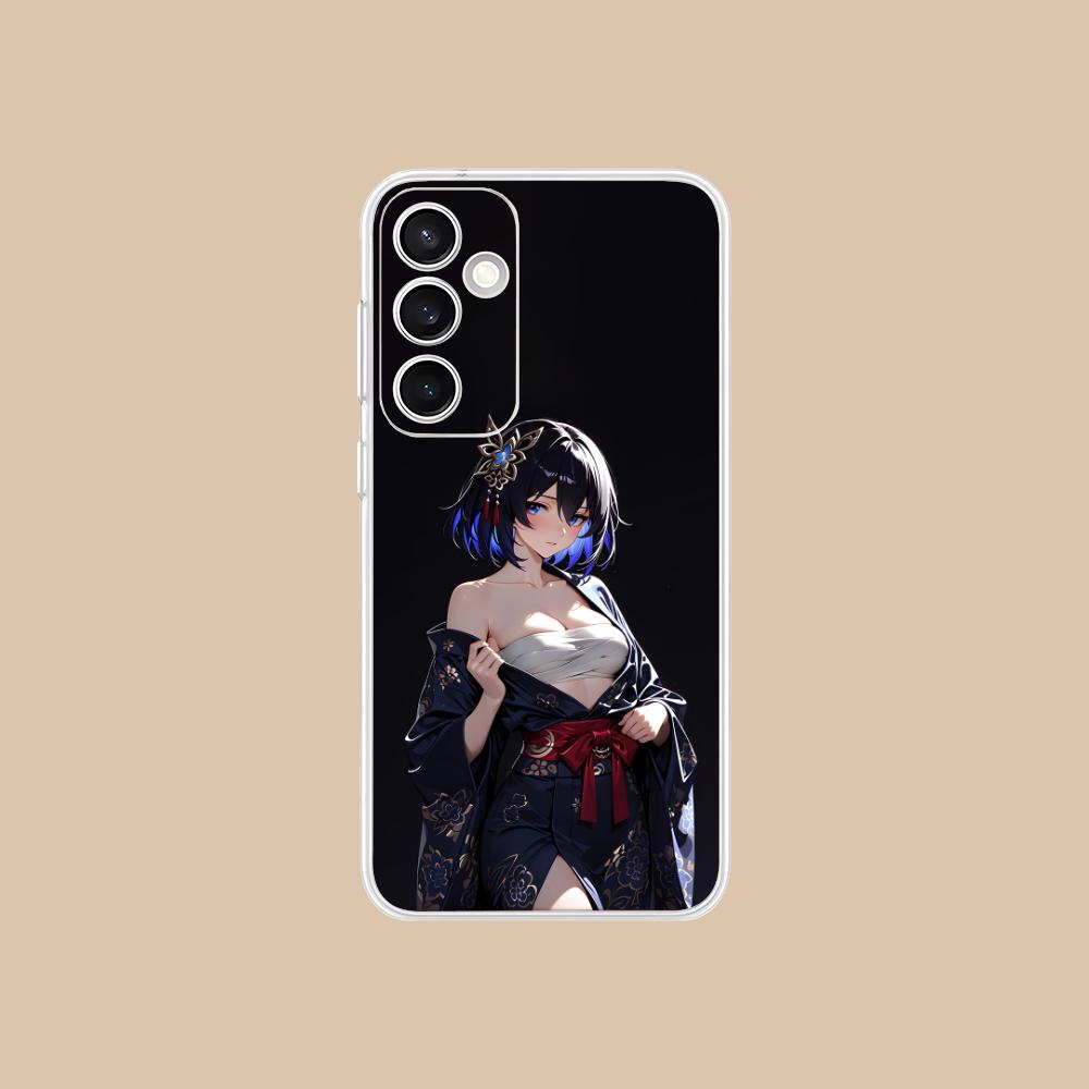 HSR Seele Clear Mobile Phone Case for Samsung Galaxy S25 S24 S23 S22 S21Plus FE Ultra Colorful Cover