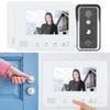 2-Wire System Video Door Phone 7in 2 Monitors 1000TVL Camera Night Vision Home Intercom 100-240V