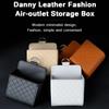 Car Air Vent Clip Leather Storage Bag Mobile Phone Earphone Key Glasses High Quality Storage Holder Use For Home/Office Amagi