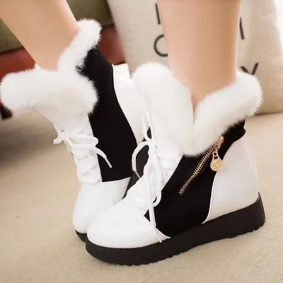 Winter Women's Short Tube Cotton Boots Thick-soled Warm Snow Boots Casual Martin Boots