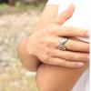 Adjustable Open Ring Men Women Sterling Vintage Geometric Carved Armor-Style Band Retro Industrial Fashion