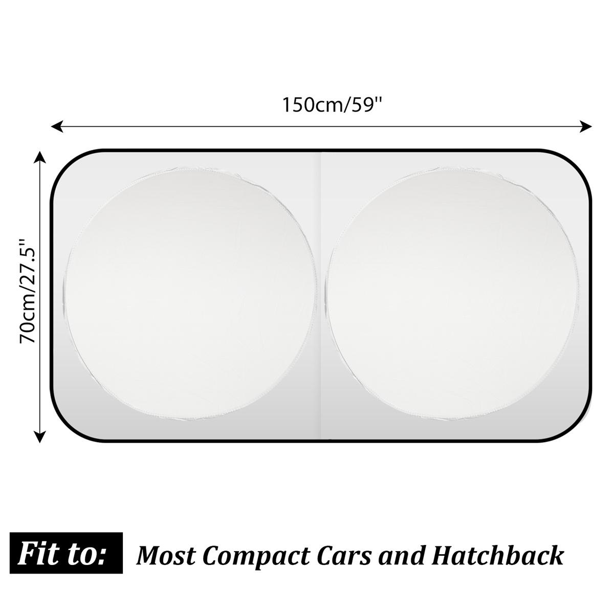 Car Windshield Sunshade Foldable Windscreen Sun Shade Cover UV Rays Block Window Shade Interior Accessories 150x70cm