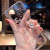 Shining Glitter Space Planet Case for Samsung S24 Ultra S23 Plus S21 S20 FE A42 5G A73 A53 5G S22 Ultra Plus Transparent Soft Case