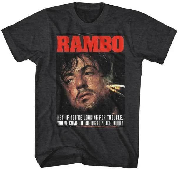 Rambo First Blood If You re Looking For Trouble Men s T Shirt 4XL