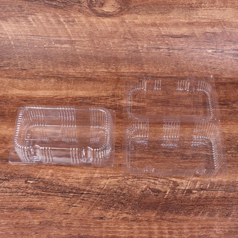 Bakery Fruit Salad Clear Plastic Dessert Boxes 100pcs Disposable Leakproof Food Containers For Event Parties