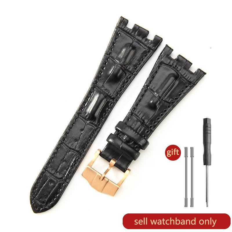 Cinturino Orologio in Pelle di Mucca Primo Strato per AP Aibi 15703 26471 26474 Serie Royal Oak Offshore 28mm Accessori Orologio per Uomo CinturinoMN