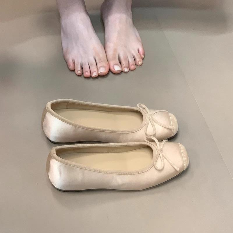 Soft sheepskin~ French retro hollowed-out woven Mary Jane shoes women s word with light mouth single shoes breathable flat sandals 35