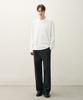 DRAW FIT Hail Cotton Crop Long Sleeve T-Shirt [White]