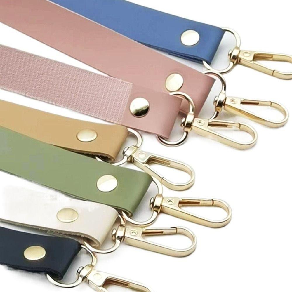 3Pcs/Set Solid Color DIY Bag Accessories Replacement Leather Bag Strap  Shoulder Handbag