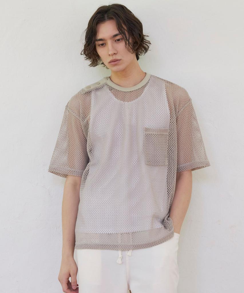 SENTAIR Summer Net Half T-Shirt _Beige