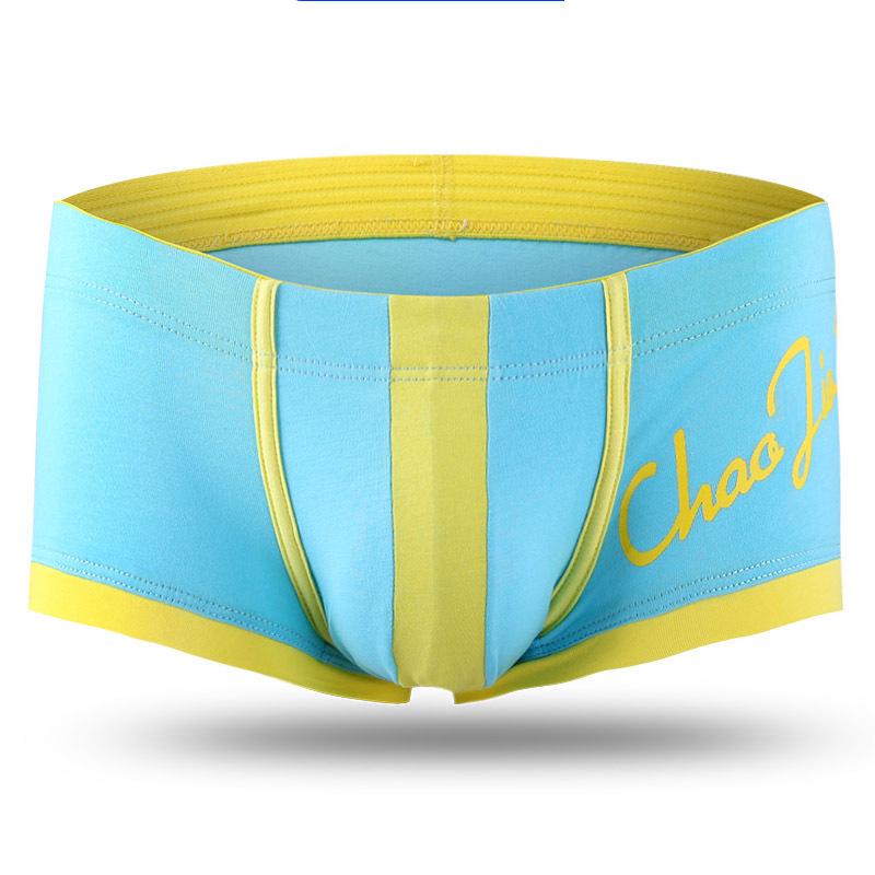 Topyard Men's Low Waist Cotton Boxer Briefs - Breathable Teen Fashion Print