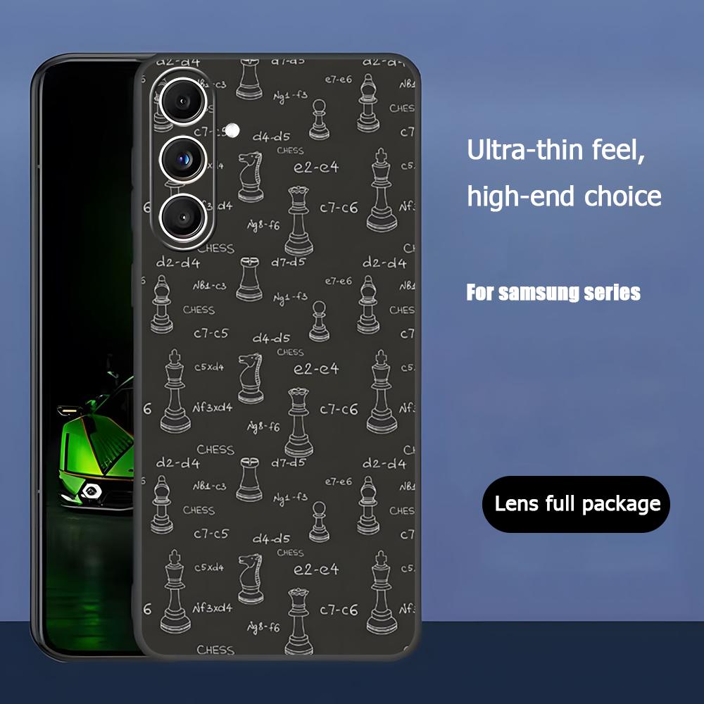 

Creativity Chess Cool Phone Case For Samsung Galaxy S26 S25 S24 S23 S22 S21 Plus Ultra Note20 Soft Black Galaxy S21+ 5G