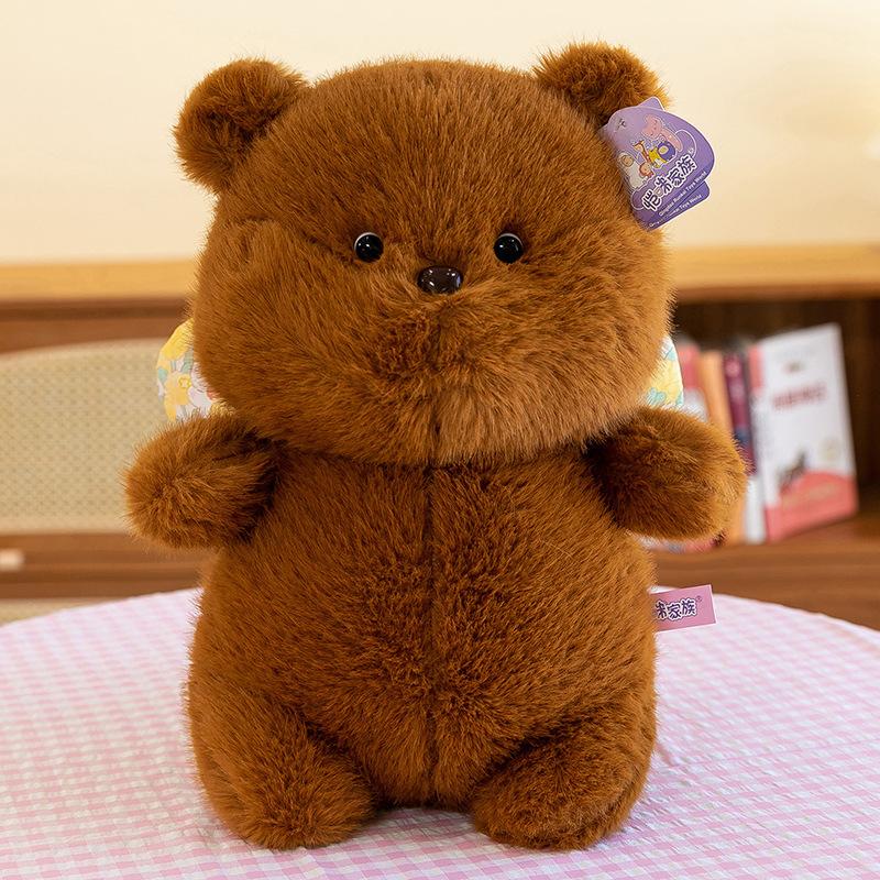 Internet celebrity explosion doll soft cute milk bag bear plush toy girl heart birthday gift boutique doll 23cm