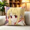 BBright Warm Nijika Ijichi Bocchi the Rock  Square DoubleSided printed Pillow Case Bedroom Bedside Pillow Sofa Cushion Cover