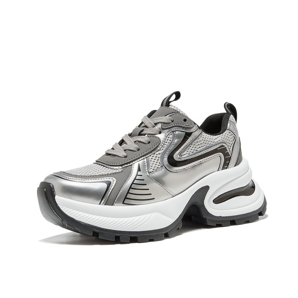 Ruth Has the Same Style~ Spring New Retro Thick-soled Heightening Versatile Women's Summer Breathable Mesh Sneakers Tide