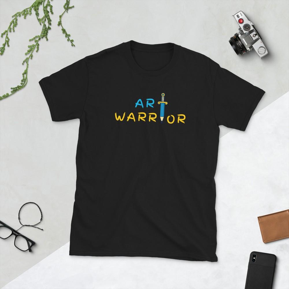 

Art warrior pencil sword artist drawing paint Short-Sleeve Unisex T-Shirt M