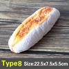 Simulation PU Bread Artificial Fake Bread Kitchen Food Prop Cabinet Decoration Cake Miniatures Party Model Display Accessories
