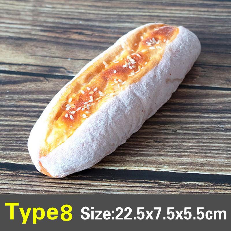 Simulation PU Bread Artificial Fake Bread Kitchen Food Prop Cabinet Decoration Cake Miniatures Party Model Display Accessories