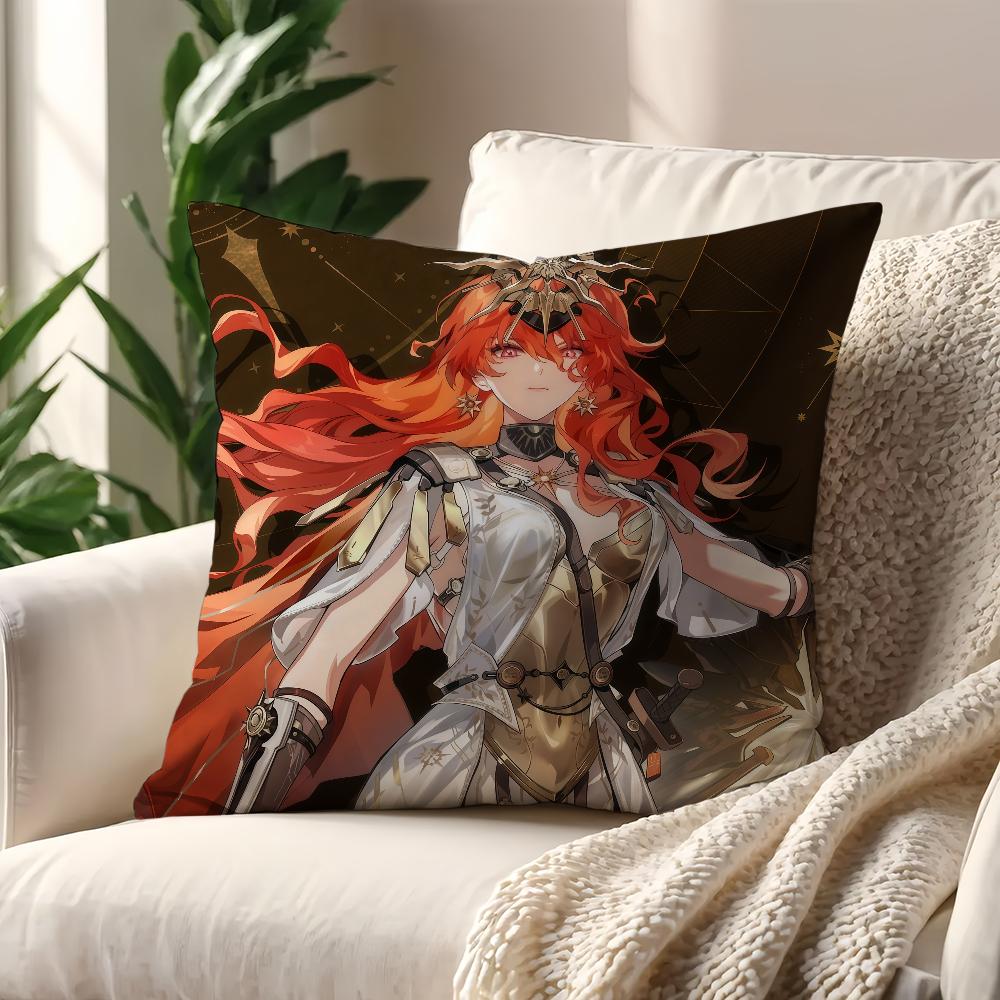 Game AUGUSTA Wuthering Wave cushion cover Pillow Cover Decoration Room Home Sofa living Office Car Nordic Simplicity