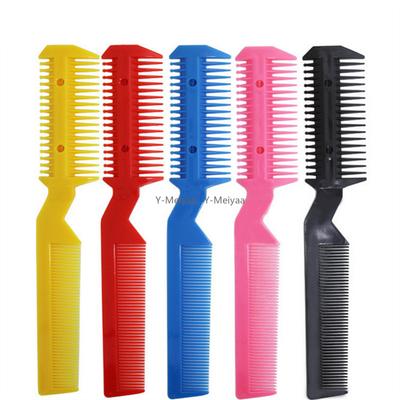 1PC Black Pet Dog Hair Trimmer Comb Cutting Cut With 2 Blades Grooming Razor Thinning Dog Cat Combs Dog Cat Hair Remover Comb