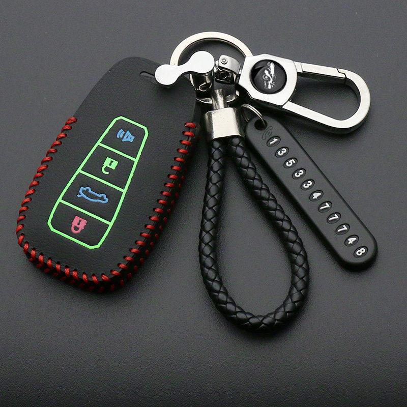 Leather car key case For Geely Atlas SUV Boyue borui Coolray Emgrand NL3 EX7 X7 EC7 GX7 EC715 RV EC718 GT GE SC6 GC9 key cover