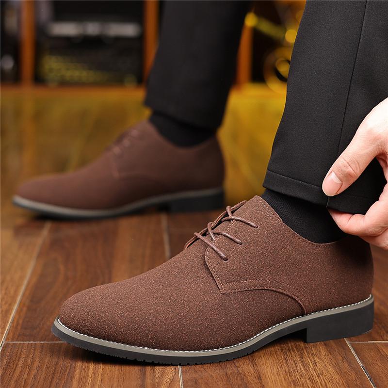 British Gentleman New Business Formal Shoes For Men Designer Lace Up Dress Derby Shoes Party Wedding Homecoming Footwear