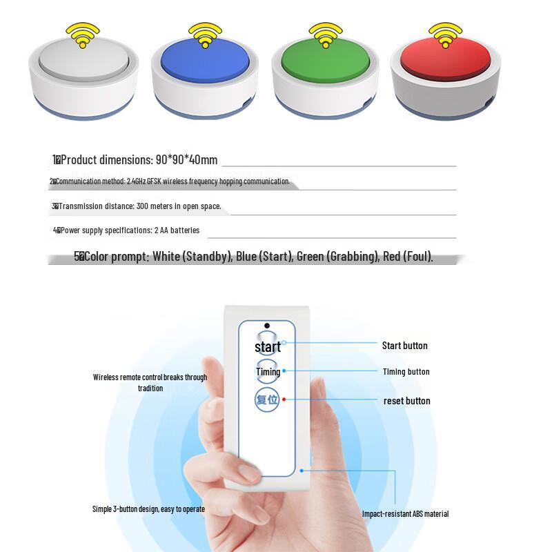Zutong Wireless Quiz Buzzer System