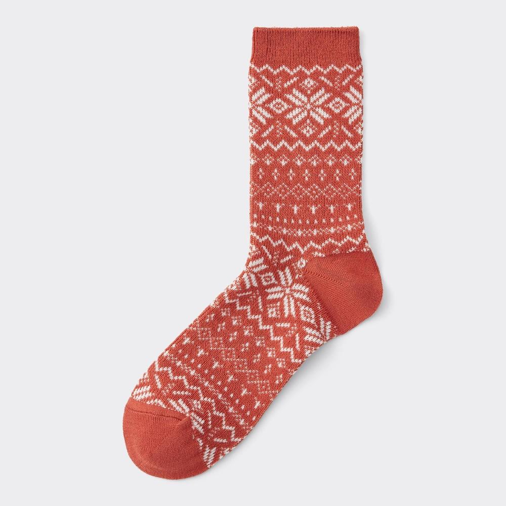 

Носки с подогревом Gu By Uniqlo Style Fair Isle 29 DARK ORANGE/ONE SIZE