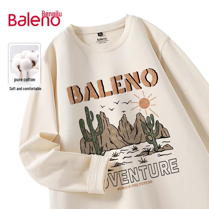 Baleno Men's American Style Heavyweight Long Sleeve T-Shirt