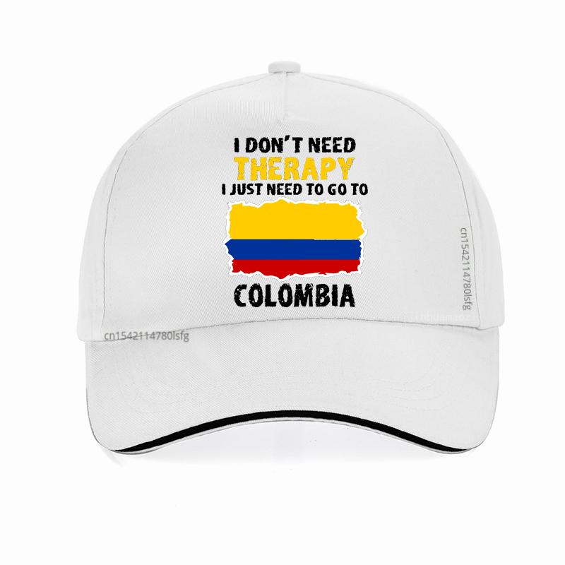 Funny Colombia Flag hat printing Graphic Cotton Adjustable Baseball Cap Summer Style Unisex Women Golf Snapback Hats