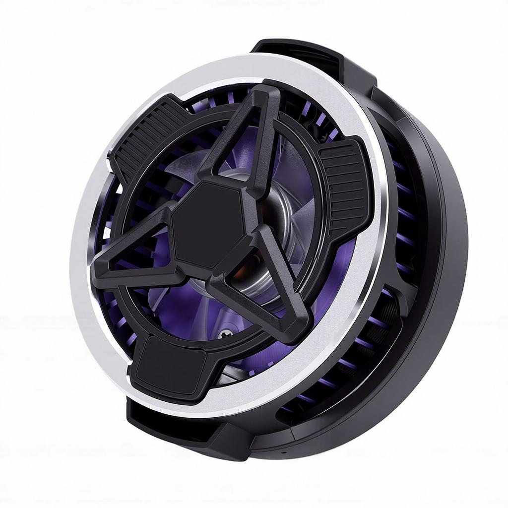 Magnetic Phone Cooler with 15W Wireless Charging Phone Cooling Fan RGB Lights Fit for IOS Phone Tablet