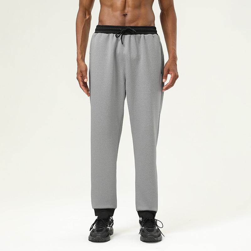 

Мужские спортивные брюки с высокой посадкой, быстросохнущие, для осени и зимы M (Height 165-170 cm) светло-серый