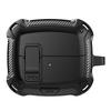 For Samsung Galaxy Buds3 Pro/Buds3 Case TPU+PC Earphones Cover with Lock Switch Carabiner Phone Stand
