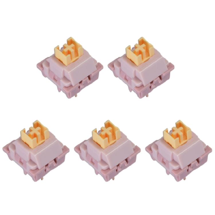Cream Yellow Peaching Silents Linears Mechanical Keyboards Switches Pre Lubed for Smooth Gaming Experience 1
