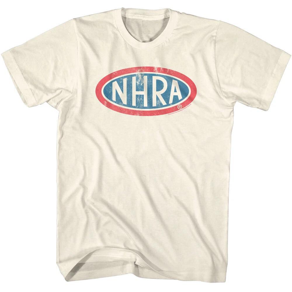National Hotrod Association NHRA Red & Blue Oval Logo Men s T Shirt S
