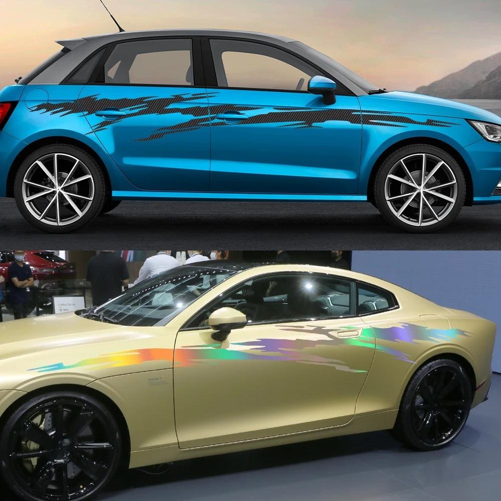 Universal Car Waist Line Stickers Graphics Stripes Racing Styling Vinyl Film Decals Auto Tuning Accessories External Decoration