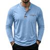 Men's Color Block Long Sleeve Shirt, Casual Base Layer Top for Everyday Wear