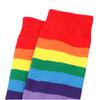 Rainbow Striped Long Tube Socks Over-the-Knee Socks Women Festival Party Costume Accessories Performance Dance Colorful Striped Socks Wholesale
