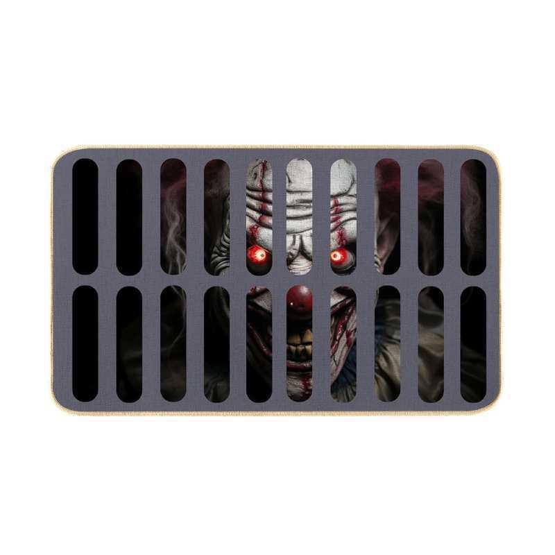 Decorative Clown-Themed Dirt-Resistant Door Mat for Entryway or Living Room